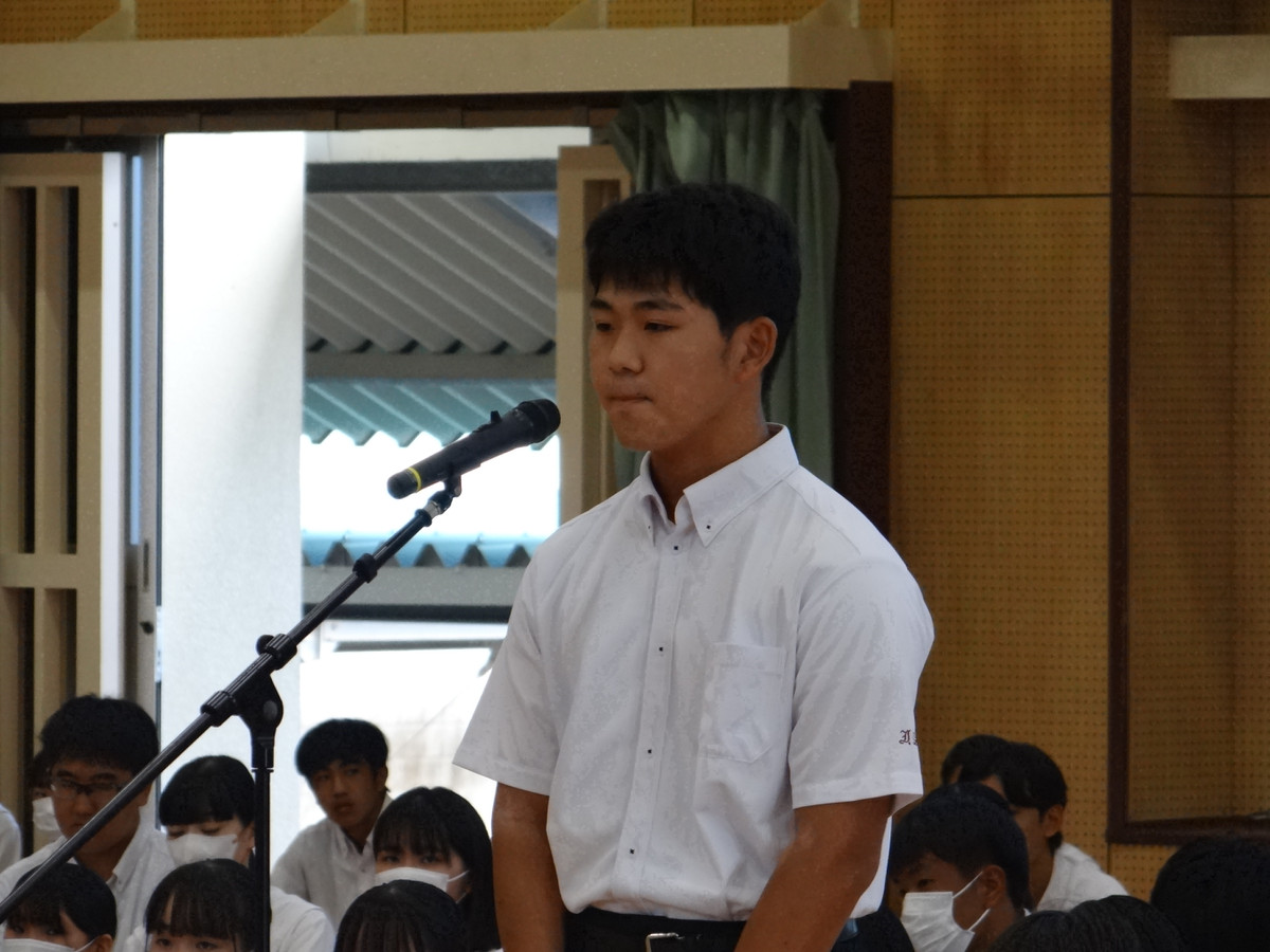 指宿市立指宿商業高等学校 全学年での進路激励会!